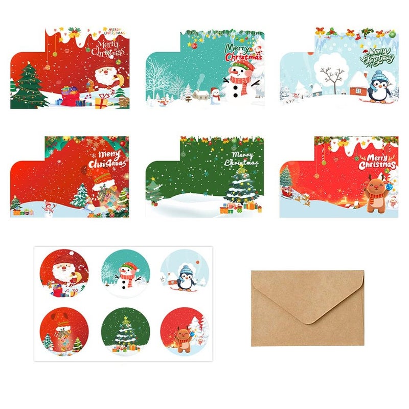 6 Different Christmas Money Cards, Totally 30 Pack Cash Xmas Card with Envelopes, Christmas Money Holders for Cash Checks or Gift Cards - Image 1